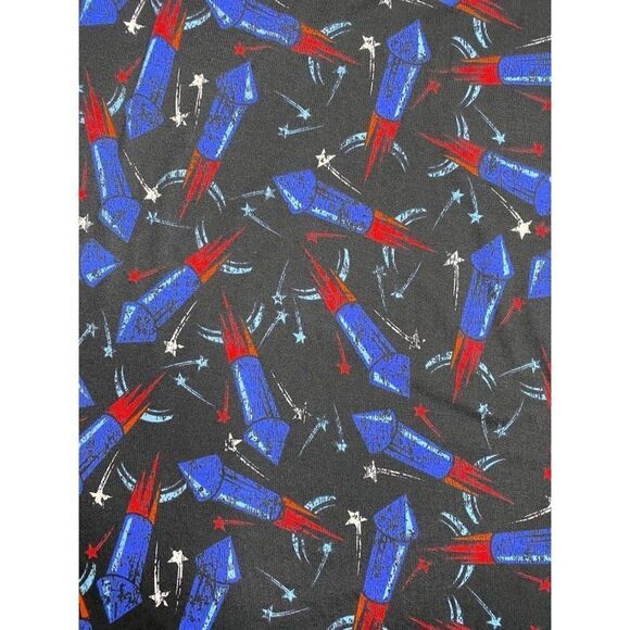 LuLaRoe‎ Julia Fireworks Rocket Patriotic Bodycon Dress Small NEW - Picture 6 of 6